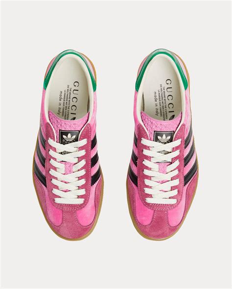 Gucci gazelle pink velvet